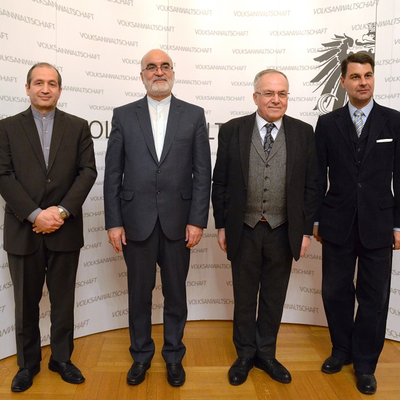 Ambassador Molaei, H.E. Justice Seraji, Ombudsman Fichtenbauer, Ambassador Peterlik
