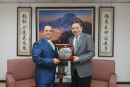 El Procurador de los Derechos Humanos de Guatemala, José Alejandro Córdova, en audiencia con el Presidente Interino del Yuan de Control, Lee Hung-Chun. 1 de junio de 2026