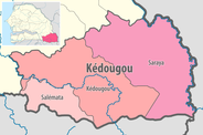 Carte de la région de Kédougou