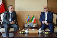 Justice Naser Seraj with Deputy Prosecutor General of Azerbaijan