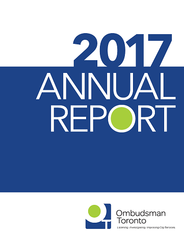 Toronto Ombudsman - 2017 Annual Report