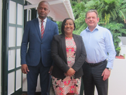 Ombudsman of Curaçao, Keursly Concincion, Ombudsman of Sint Maarten, Gwendolien Mossel, and National Ombudsman of the Netherlands, Reinier van Zutphen.