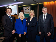 Left to right: Conor Ryan, Eithne Fitzgerald, Emily O'Reilly, Peter Tyndall