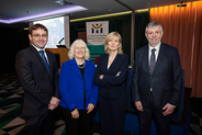 Left to right: Conor Ryan, Eithne Fitzgerald, Emily O'Reilly, Peter Tyndall