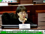 OM Hong Kong, Connie Lau, presenting the annual report