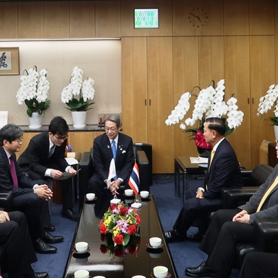 Talks with colleagues in Japan 