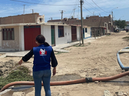 Obras de agua y desagüe en San José