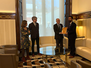 Catalan Ombudsman, Rafael Ribó delivered annual report to the President of Parliament