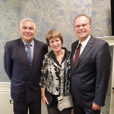 IOI President Walters, UN Deputy Human Rights Commissioner Gilmore and IOI Secretary General Kräuter meet in Tirana