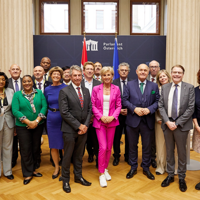 Reception at the Austrian National Council at the invitation of the President of the National Council, Wolfgang Sobotka (© Parlamentsdirektion/Thomas Topf)