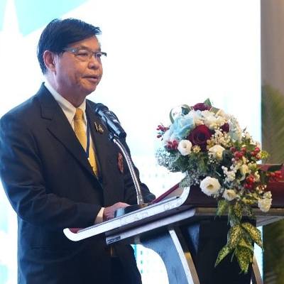 Chief Ombudsman of Thailand and Asia Region President, Somsak Suwansujarit addressing conference delegates.