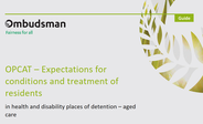 The draft report of the NZ Chief Ombudsman on 'Expectations – aged care'