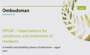 The draft report of the NZ Chief Ombudsman on 'Expectations – aged care'