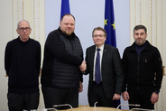 Rob Behrens, Ruslan Stefanchuk, Chris Field, and Dmytro Lubinets (LTR)