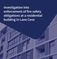 The NSW Ombudman's report on fire safety obligations is now available