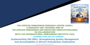 ISO 9001 & Quality in Ombudsman Institutions webinar