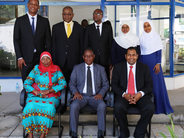 Chairman Mwaimu (center-seated) together with his fellow nominees