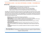 UPEACE e-learning module