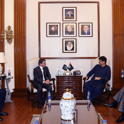 From R to L: Ajaz Ali Khan, Syed Murad Ali Shah, Danilo Giurdanella, Marino Fardelli