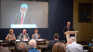 The Parliamentary Ombudsman, Judge Joseph Zammit Mc Keon, speaking at the European Roundtable Discussion
