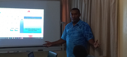Superintendent Frazer Tambe presenting the training to Ombudsman Officers