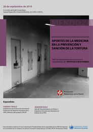 La PPN realiza el segundo taller "Aportes de la medicina en la prevención y sanción de la tortura. Taller de capacitación para promover el cumplimiento del Protocolo de Estambul"