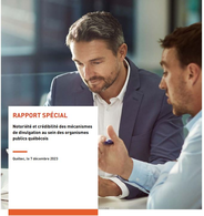 Le rapport est maintenant disponible