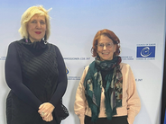 Dunja Mijatović y Esther Giménez-Salinas