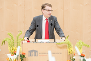 IOI President Chris Field in the Austrian Parliament