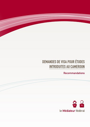 Rapport du Médiatuer féderal