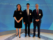From left to right: Ombudsman Erinda Ballanca, Ombudsman Peter Svetina and Greek Ombudsman Andreas Pottakis