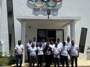 Group photo with the members of the Mauritius Olympic Committee