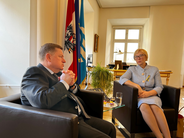 Secretary General of the IOI, Werner Amon and Human Rights Commissioner of Ukraine, Lyudmyla Denisova