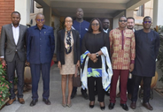 La délégation et Madame le Médiateur du Faso