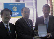 IOI Treasurer Alan N. Lai / Jordanian OM Abdelilah Al Kurdi / IOI Secretary General Peter Kostelka