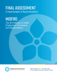 Misfire - final assessment of implementation of recommendations