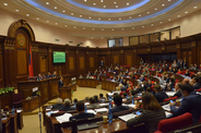 Arman Tatoyan speaking at the high level conference 