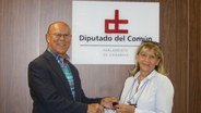 El Diputado de Común con la presidenta provincial de Cruz Roja