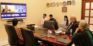Ms. Ayesha Hamid, Mr. Ahmad Yar Khan and Ms. Sabina Babar during the international training session on Inclusive Public Outreach