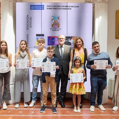 Los ganadores del concurso de dibujo