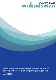 Victorian Ombudsman's Report on disability parking infringements