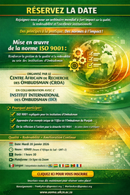 R&eacute;servez la date pour le webinaire "Mise en &oelig;uvre de la norme ISO 9001