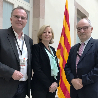 IOI Secretary General Kräuter, EU Ombudsman O'Reilly, Regional President IOI Europe Ribó
