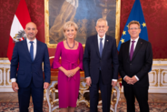 Ombudspersons Luisser, Schwarz and Achitz were sworn in by the President of the Republic