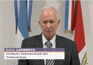 Regional President Lamberto delivered video address