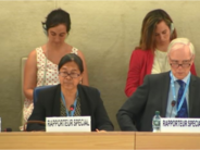 UN Special Rapporteur on the human rights of IDPs, Cecilia Jimenez-Damary, speaking at 41st session of UN Human Rights Council