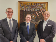 Meeting with Ambassadors Lloyd Brodrick and Bruce Edwards