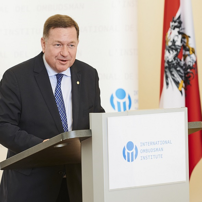 Secretary General Amon recognized Mr. Kostelka's outstanding contribution in his eulogy