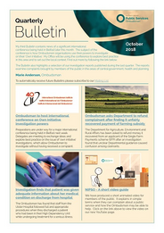 NIPSO Bulletin (Oct. 2018)