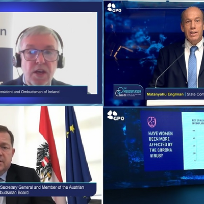 Contributions by IOI President Tyndall, Israel Ombudsman Englman, IOI Secretary General Amon and Dr. Ben-Haim